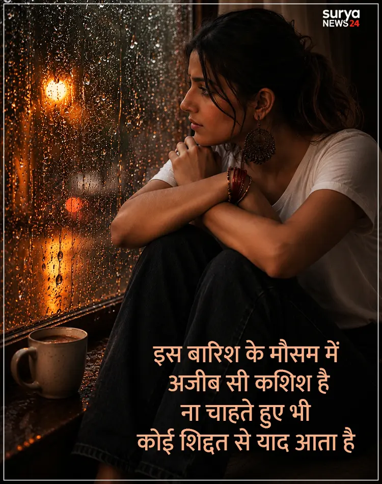 रिमझिम गिरे बारिश | Best Barish Shayari In Hindi 2026 12 barish shayari